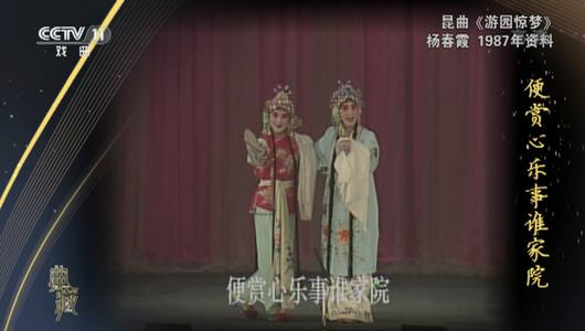 昆曲《游园惊梦》选段 杨春霞主演